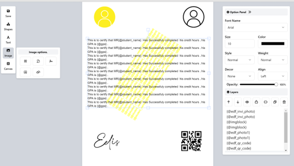 Eelis Template Designer